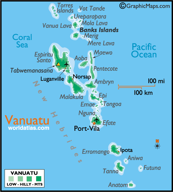 vanuatu carte bank Iles